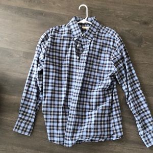 New England shirt company large blue flannel